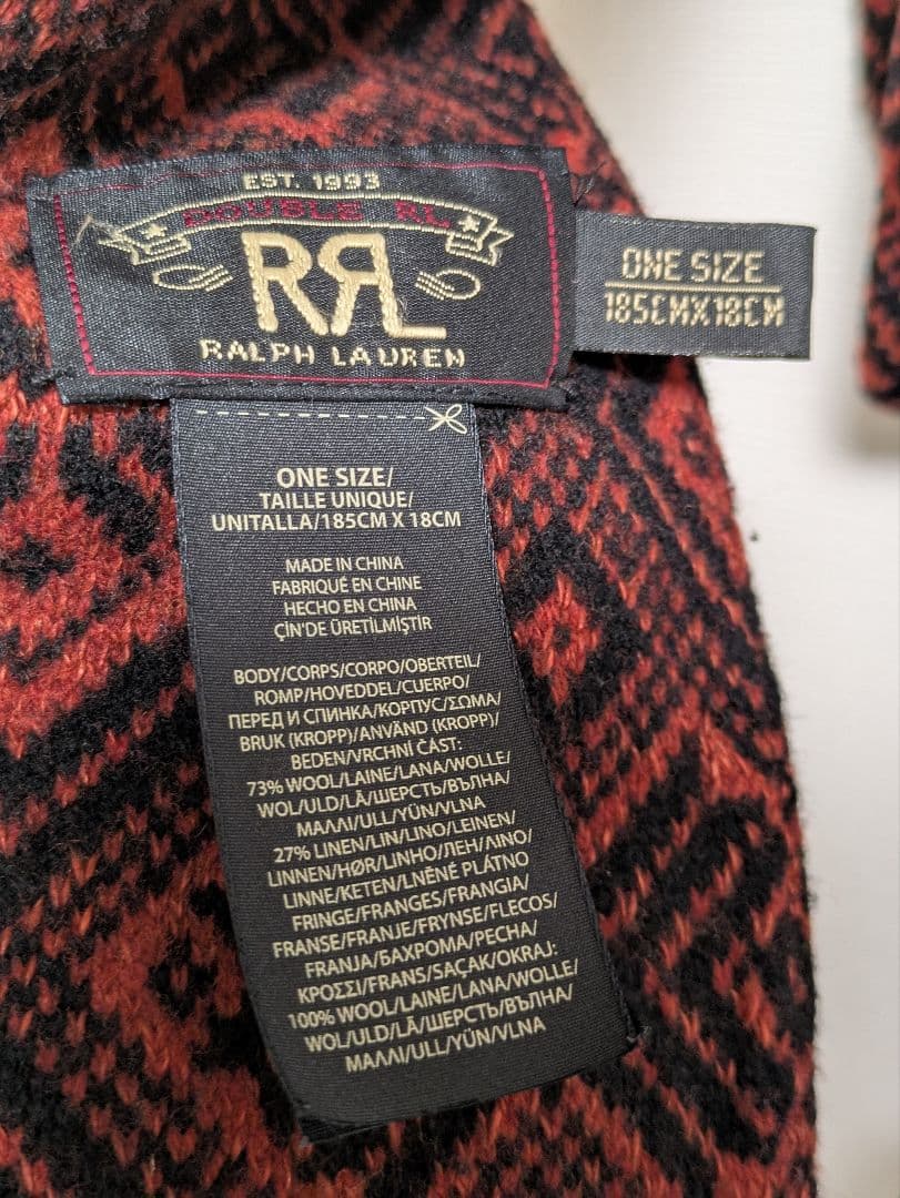 RRL ダブルアールエル　マフラー