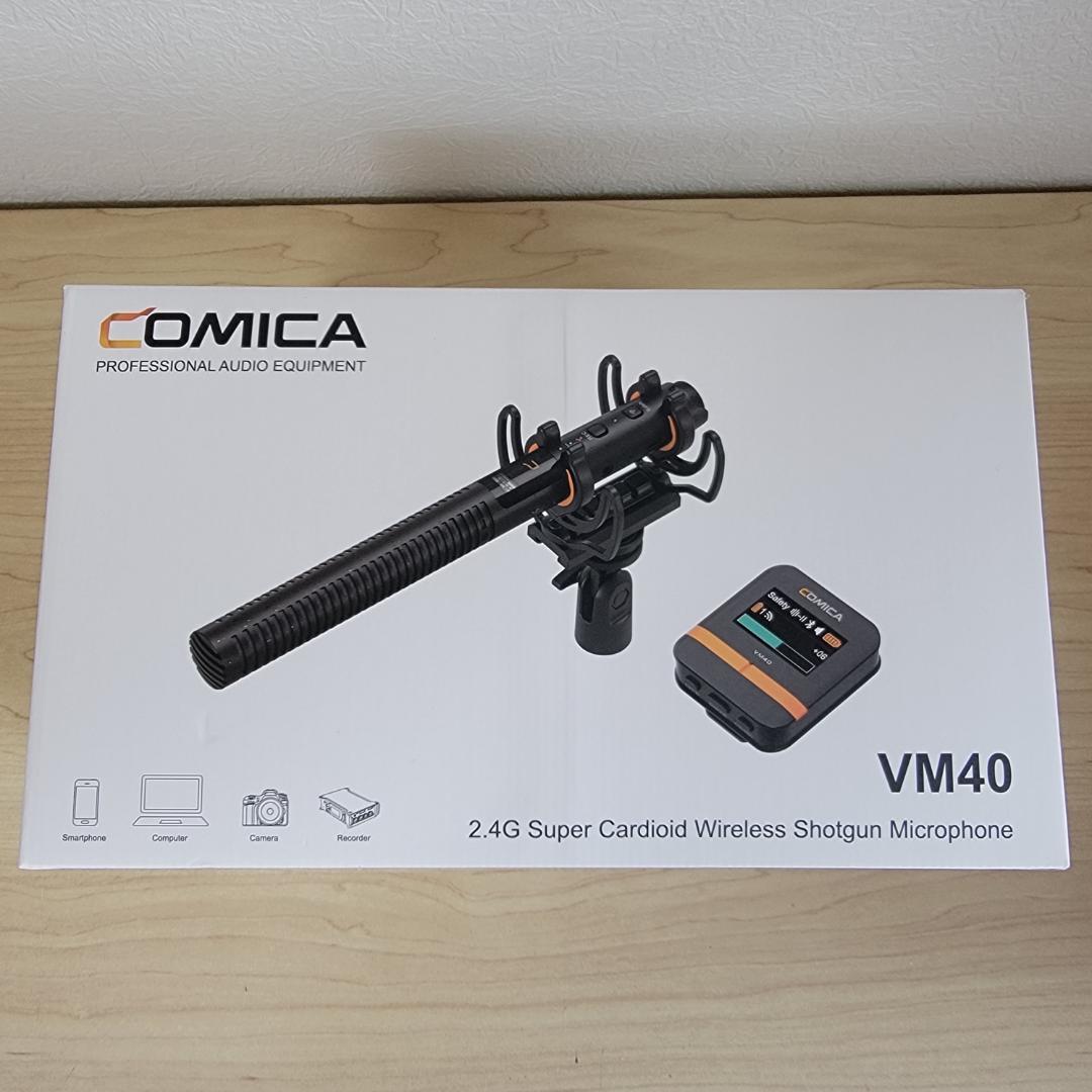 【ほぼ新品】Comica VM40 ワイヤレスショットガンマイク
