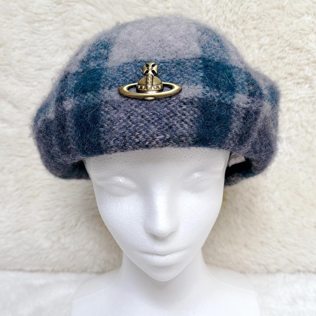 Vivienne Westwood ベレー帽 オーブ チェック柄 NANA