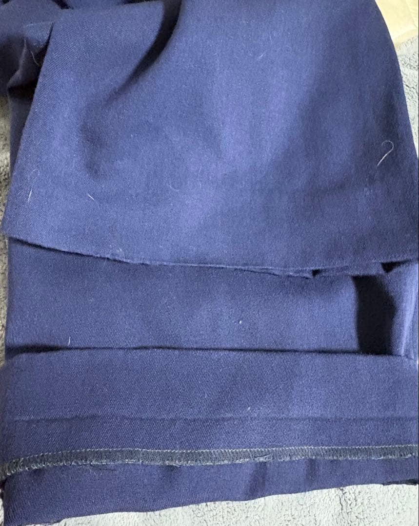 50s 60s スラックス ウール レーヨン ワイド ネイビー