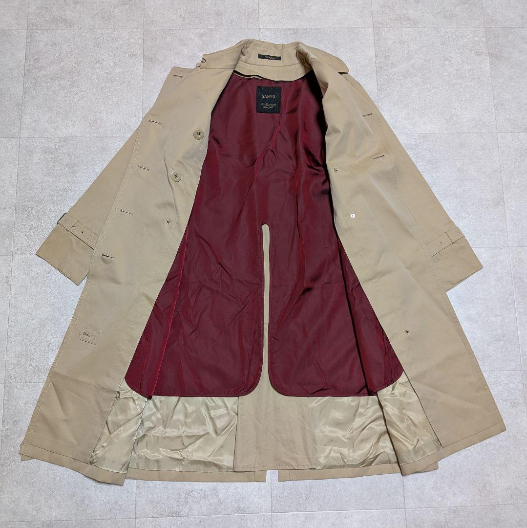 美品✨️サンヨー 100年コート スタンダード ダブルトレンチ ロング 日本製