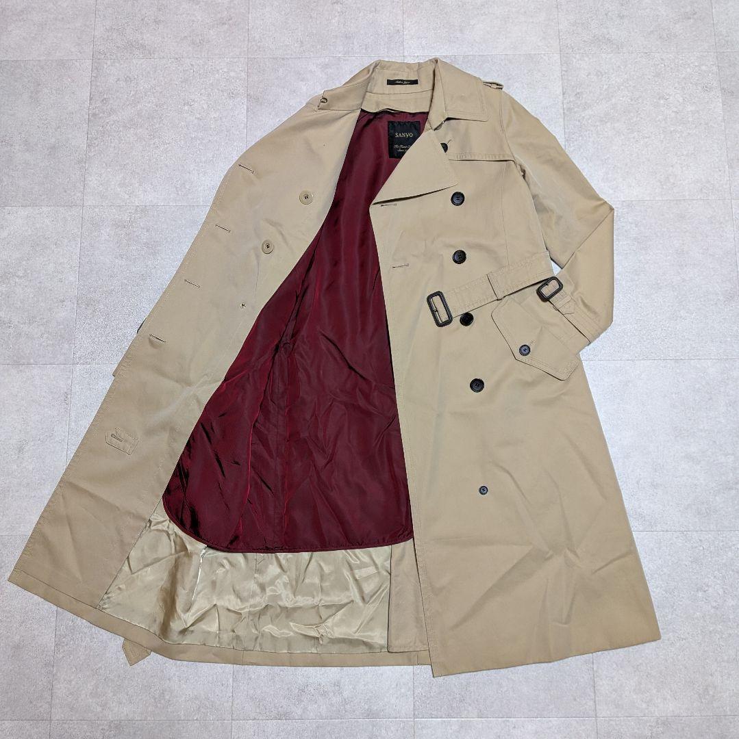 美品✨️サンヨー 100年コート スタンダード ダブルトレンチ ロング 日本製