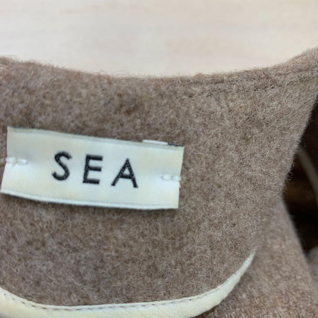 Yuca_r 　SEA 【日本製】メルトンカーブスリーブ　ジャンプスーツ