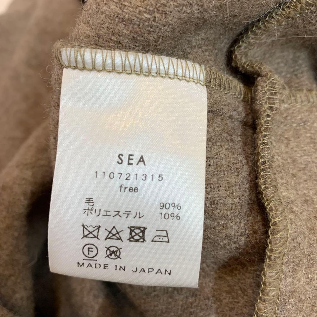 Yuca_r 　SEA 【日本製】メルトンカーブスリーブ　ジャンプスーツ