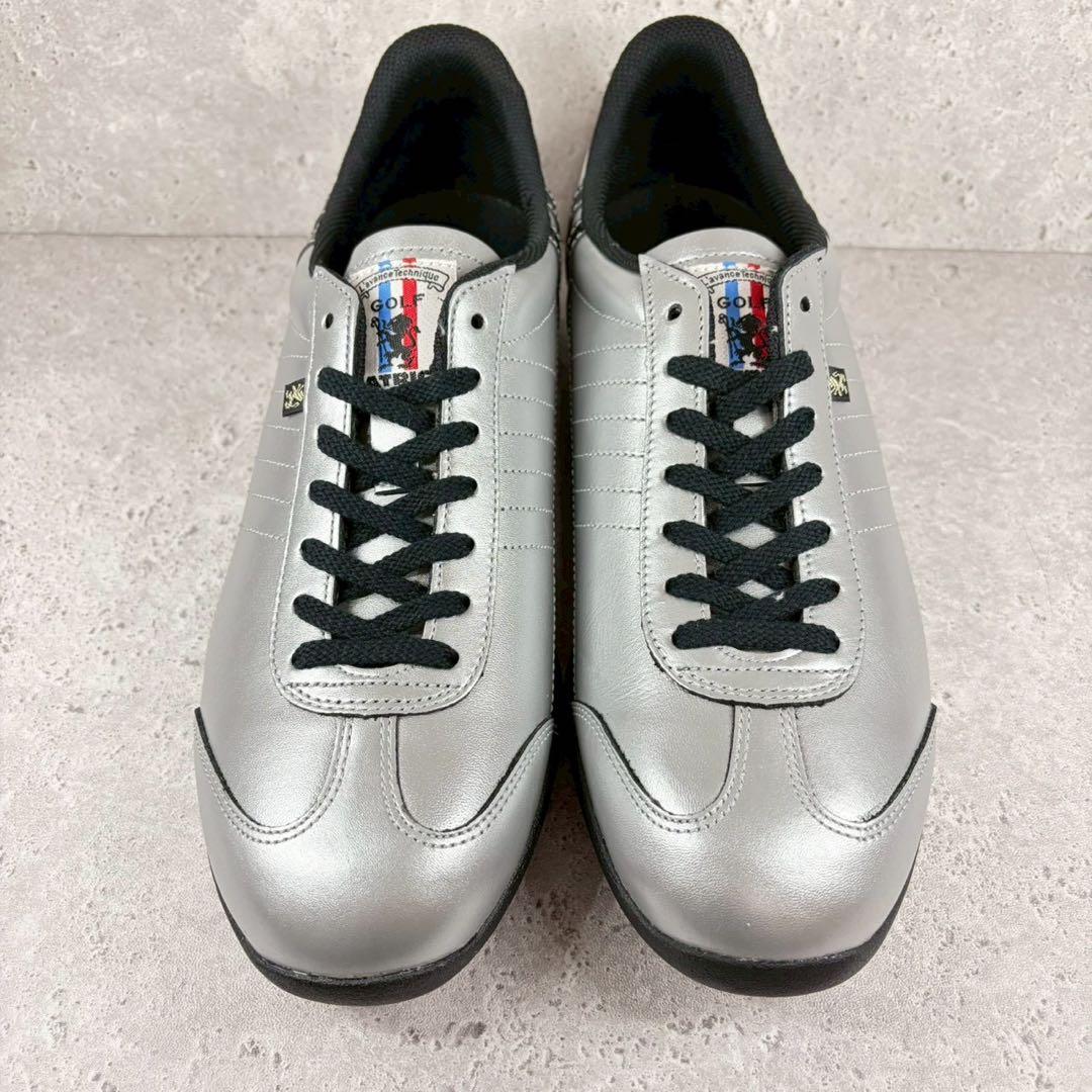 【箱付き 未使用級】PATRICK シルバー ゴルフシューズ G2204