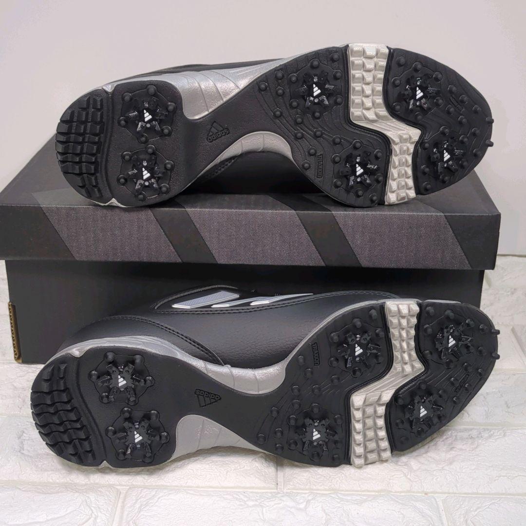 27.0）adidas ゴルフシューズ ✨新品未使用✨　ブラック 使いやすい