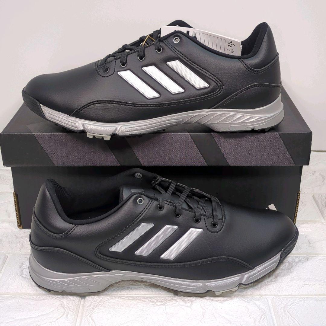 27.0）adidas ゴルフシューズ ✨新品未使用✨　ブラック 使いやすい