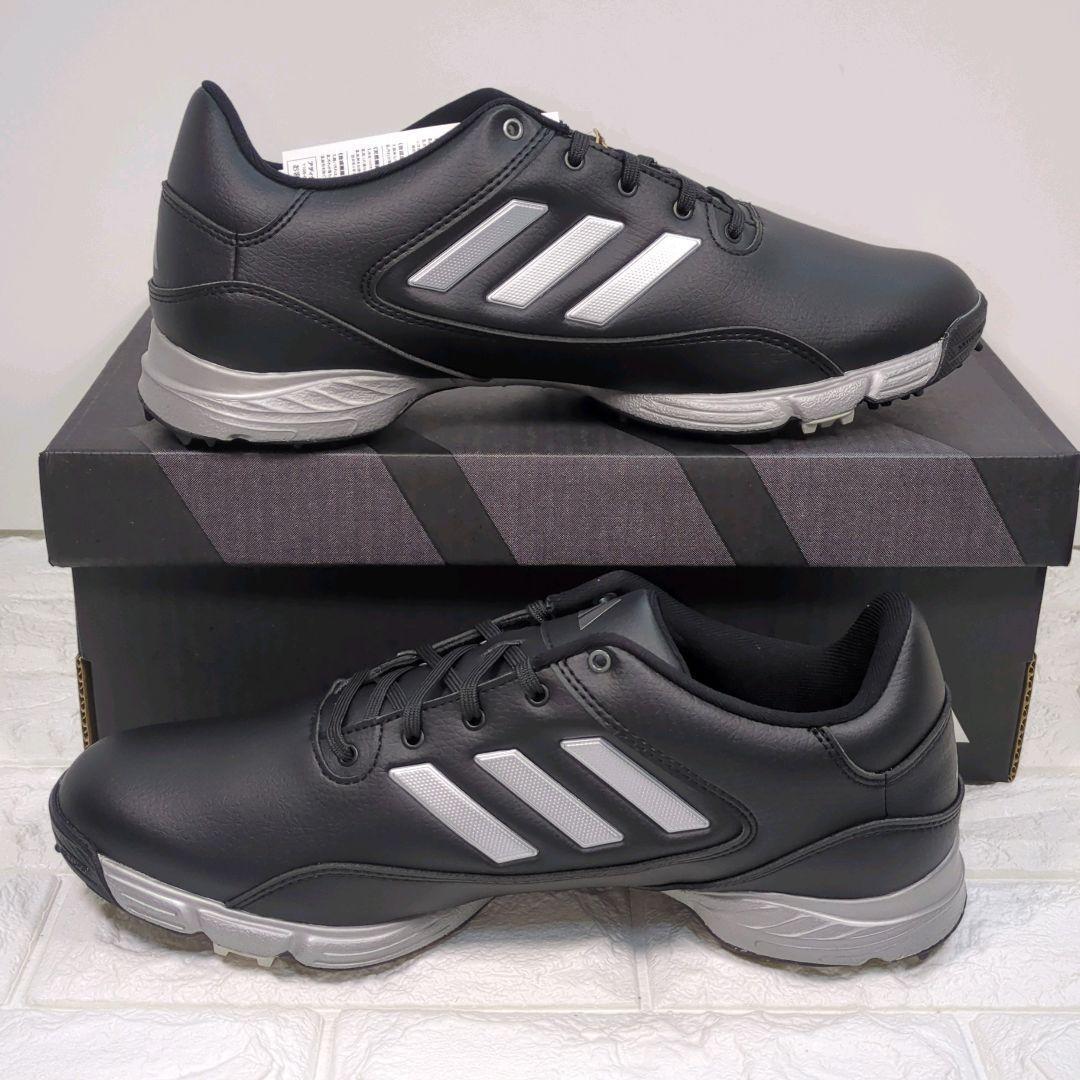 27.0）adidas ゴルフシューズ ✨新品未使用✨　ブラック 使いやすい