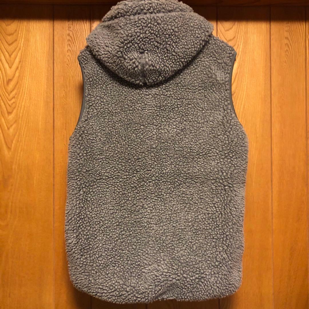ジムフレックス　ボアベスト　グレー　フード付き　サイズ14 新品