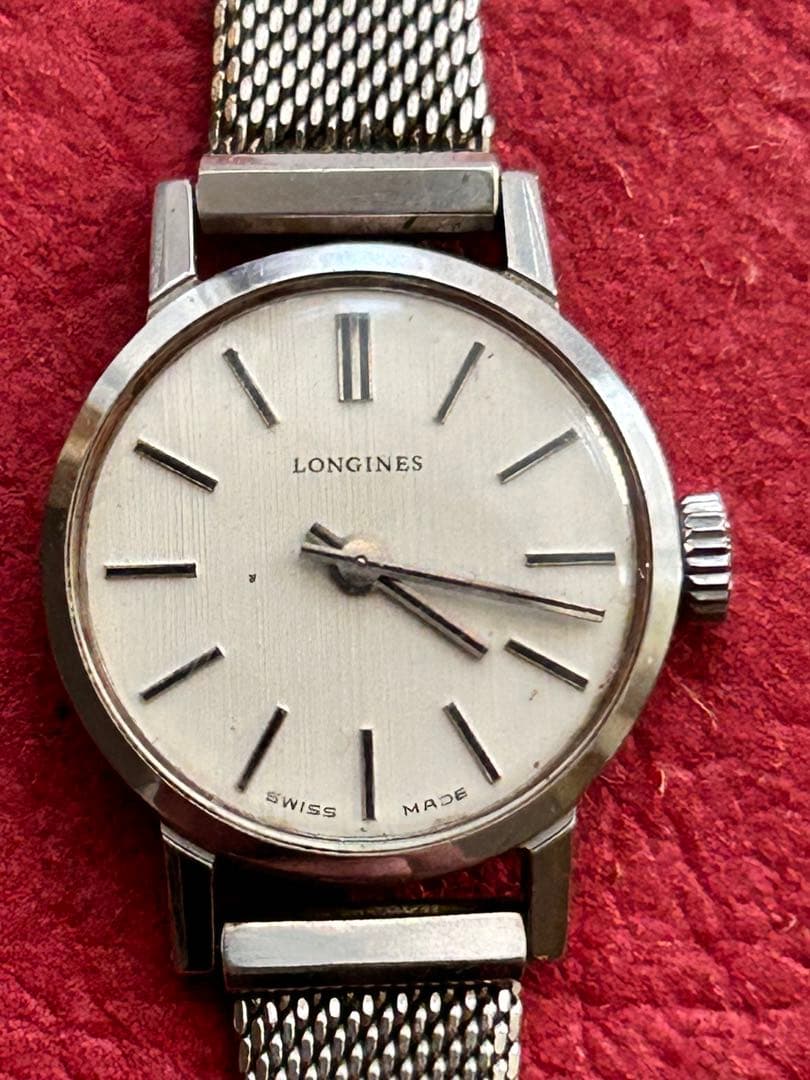ロンジンレディース手巻き2針時計 稼働品ビンテージ