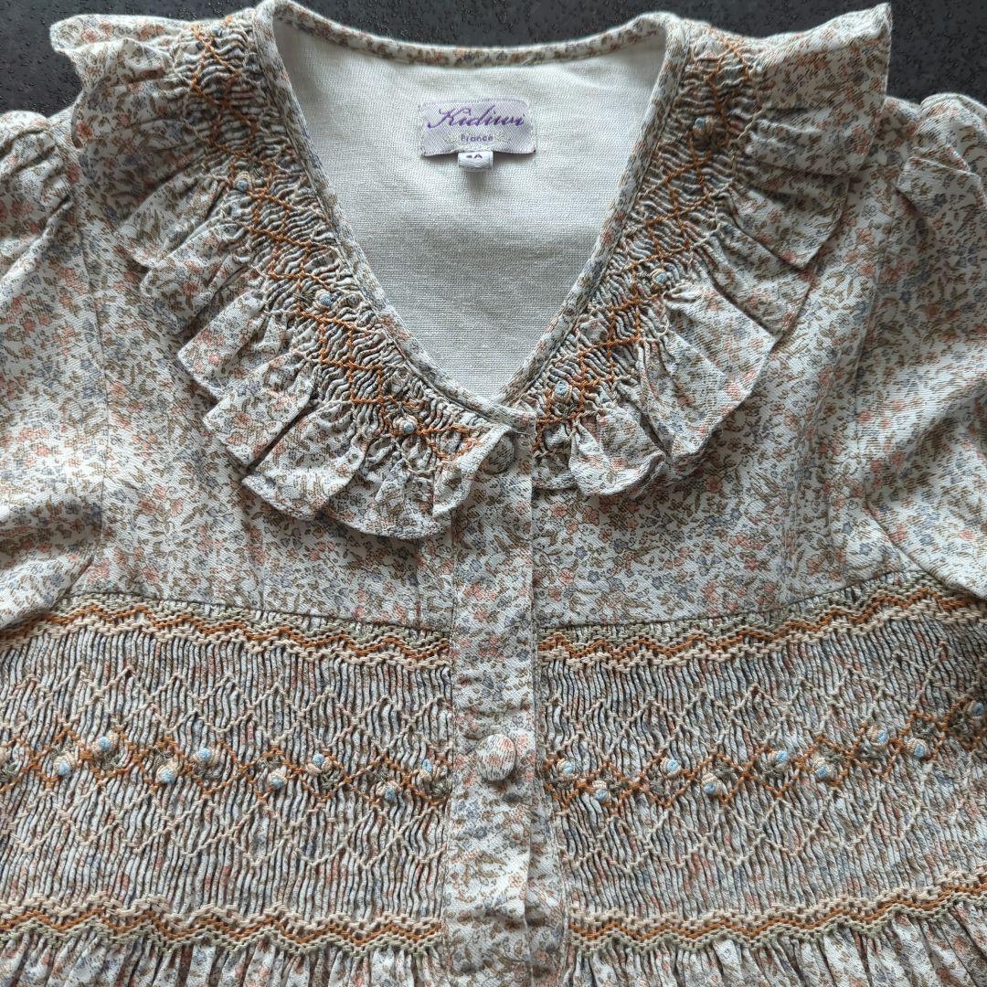 Kidiwi　8A　128cm　サンサカエプチ　ワンピース　リバティ