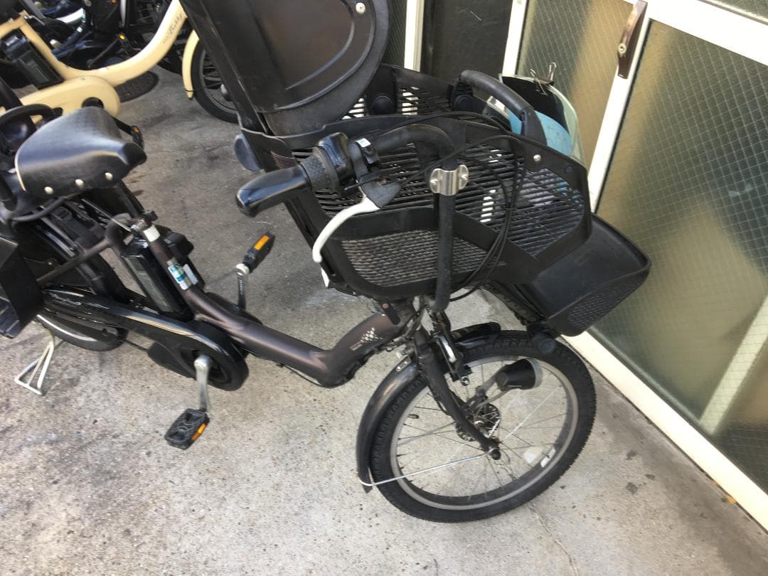 地域限定送料無料　アンジェリーノプティット　三人乗り　12,3AH　電動自転車