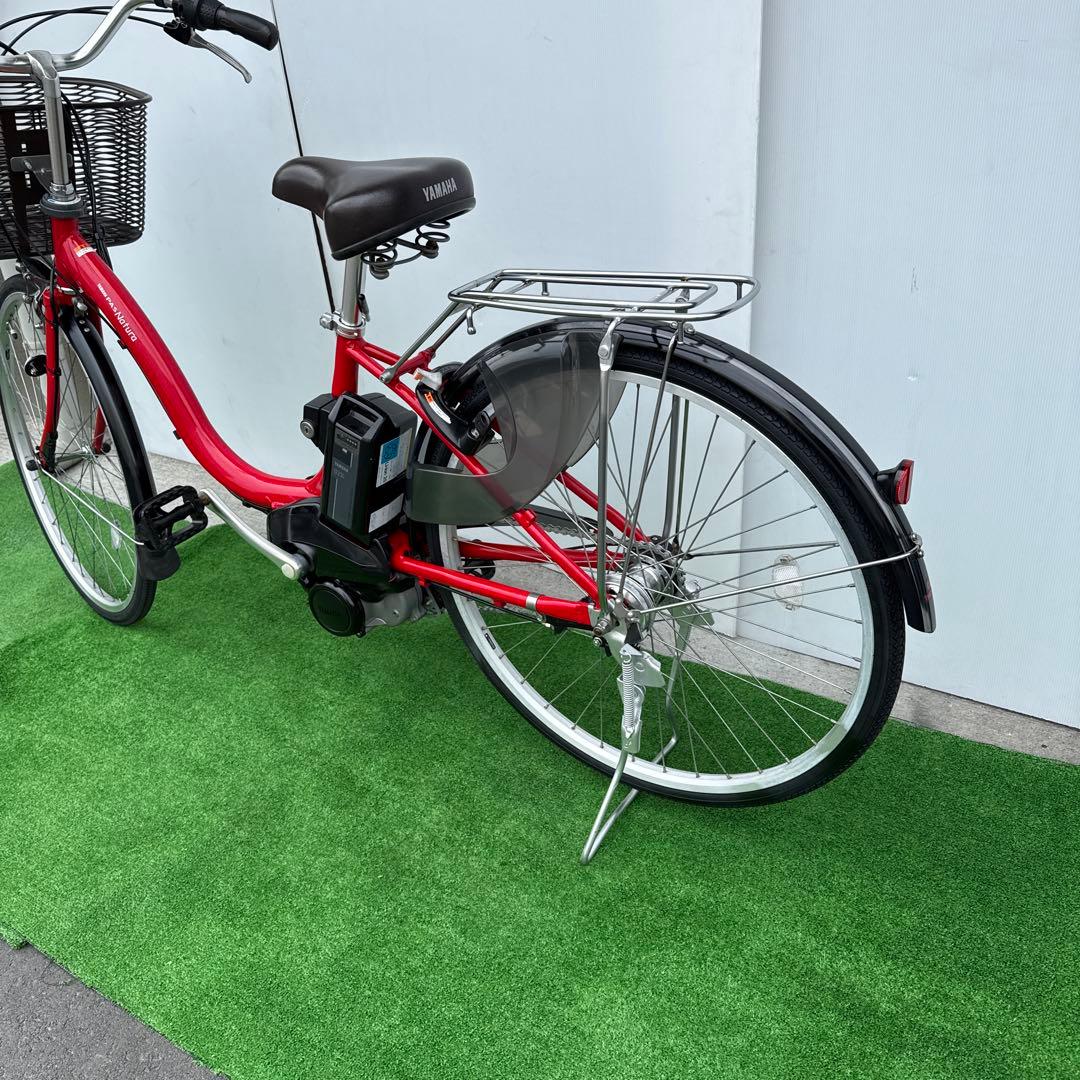 YAMAHAヤマハ電動アシスト自転車26インチ 12.3Ah 赤い