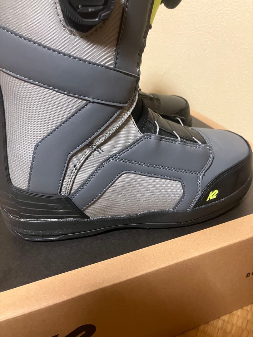 K2 スノーボードブーツ ボアシステム グレー/イエロー