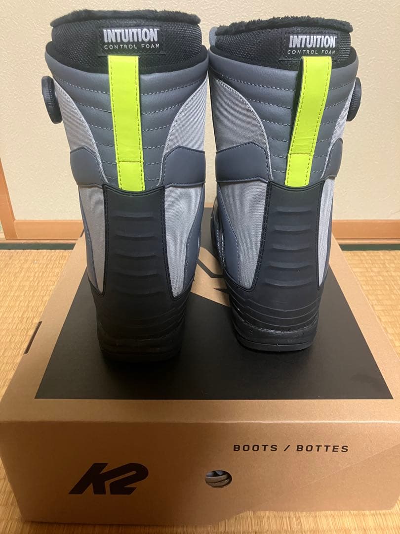 K2 スノーボードブーツ ボアシステム グレー/イエロー