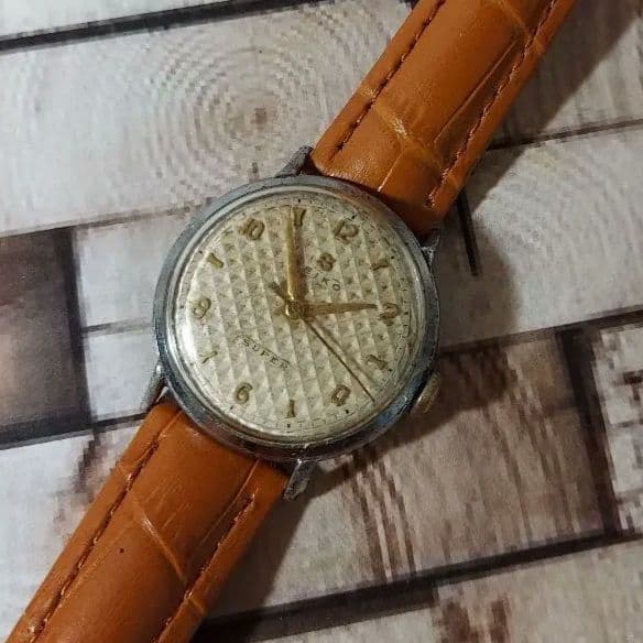 アンティーク　セイコー　スーパー　ビックS　50年代変わり文字盤　メンズウォッチ