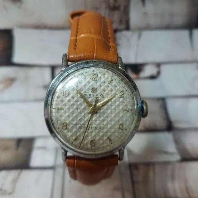 アンティーク　セイコー　スーパー　ビックS　50年代変わり文字盤　メンズウォッチ
