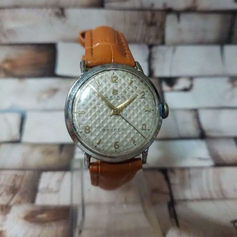 アンティーク　セイコー　スーパー　ビックS　50年代変わり文字盤　メンズウォッチ