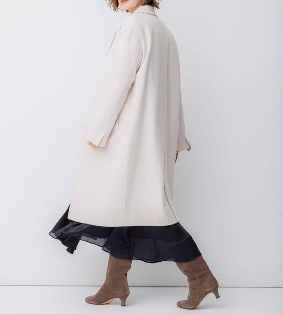 【美品✨️】23区 23AW ウールカシミヤビーバー チェスターコート ベージュ