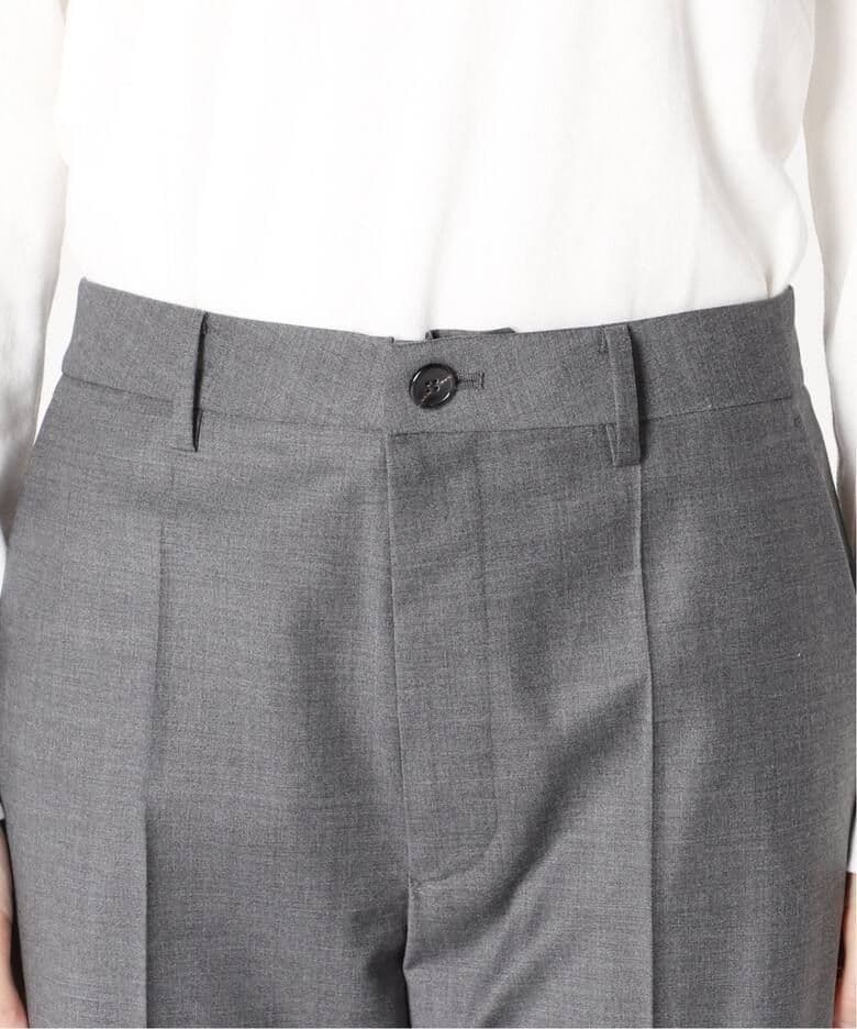 タグ付き未使用☆plage Super 120sセンタープレスパンツ グレー