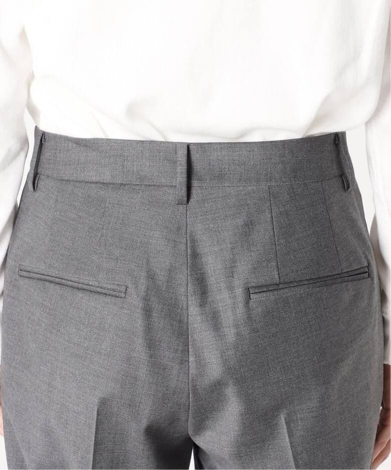 タグ付き未使用☆plage Super 120sセンタープレスパンツ グレー