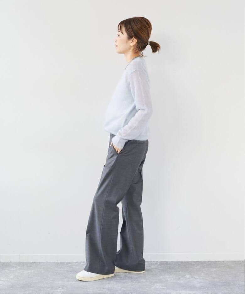 タグ付き未使用☆plage Super 120sセンタープレスパンツ グレー