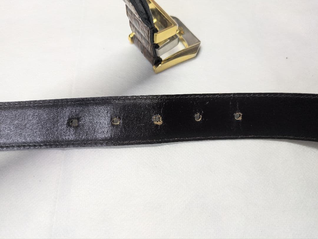 GIANNI VERSACE　ヴェルサーチ　2連コンビ　本革ベルト