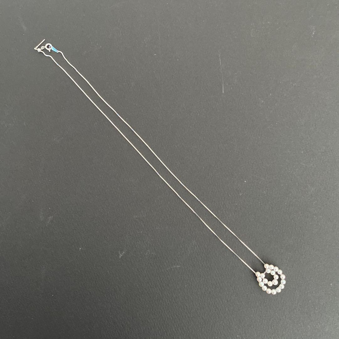 GSTV SVアコヤ真珠 無調色 馬蹄モチーフ デザインネックレス