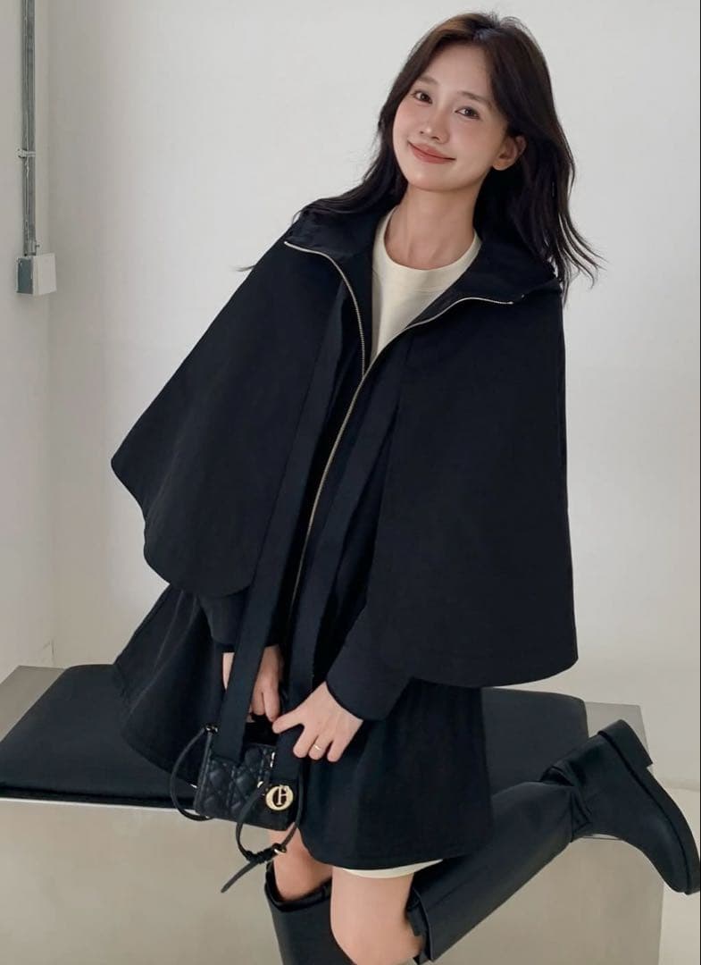 birthdaybash BB 3WAY CAPE COAT ブラック