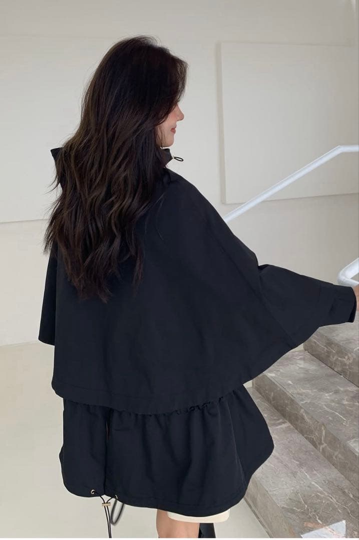 birthdaybash BB 3WAY CAPE COAT ブラック