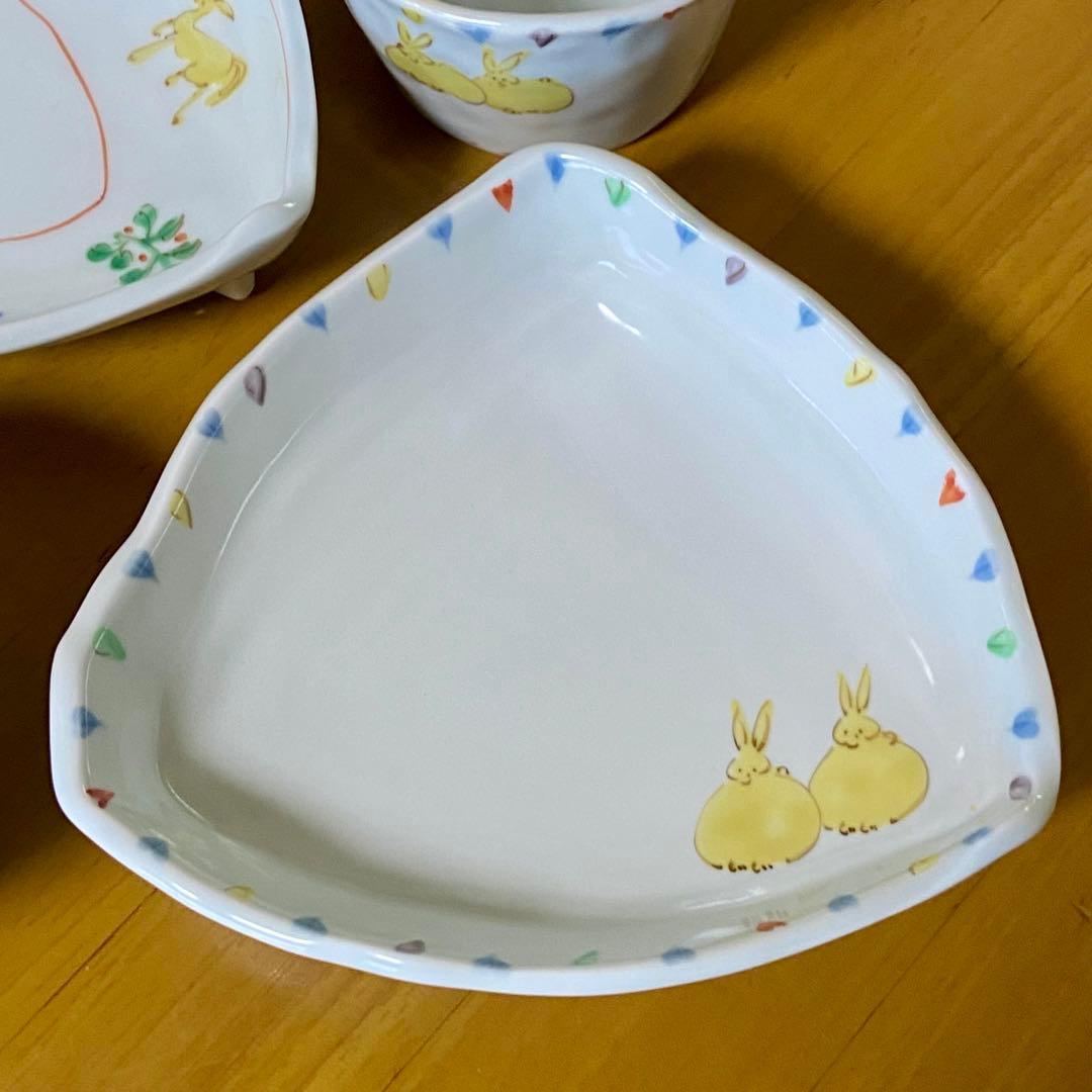 藍水　らん水　皿　そば猪口　2セット