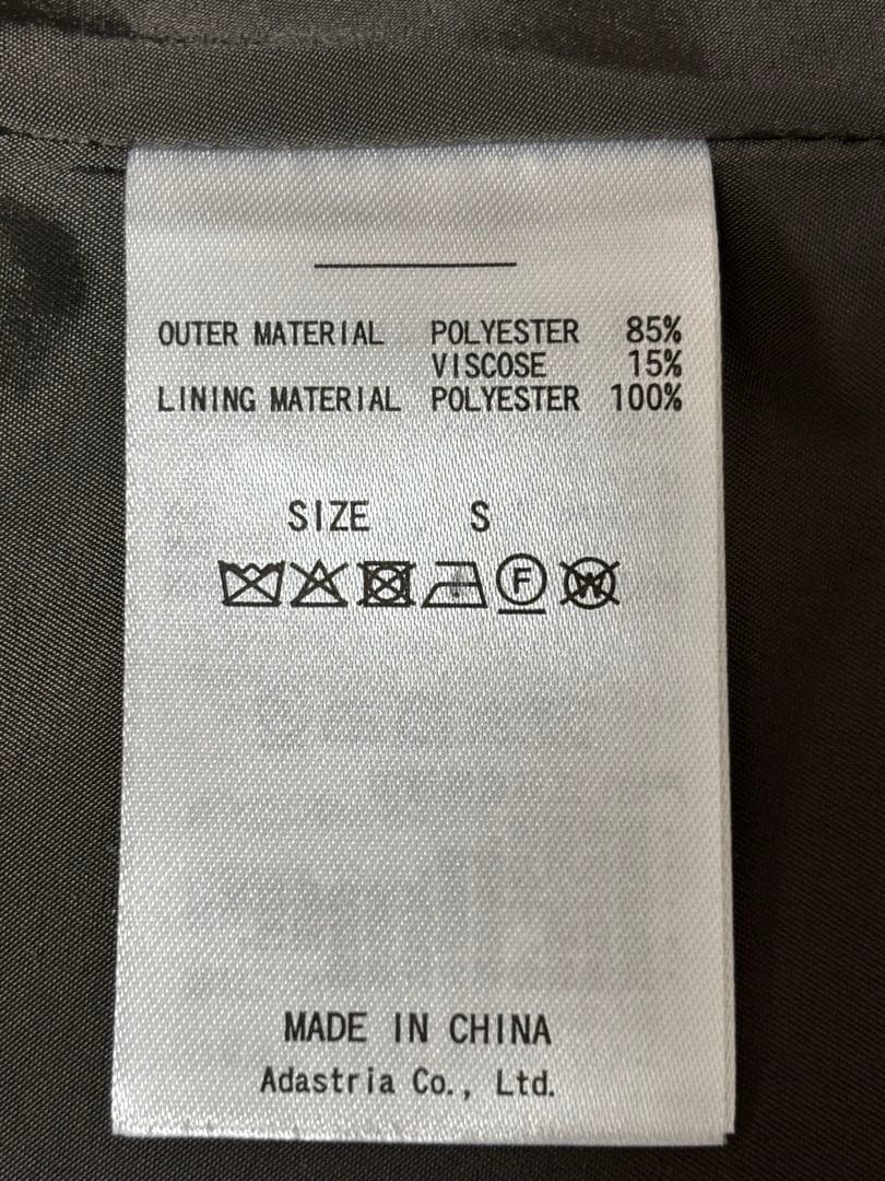 グローバルワーク　軽やかストレッチ襟2WAYミドルコート　グレーミニヘリンボーン