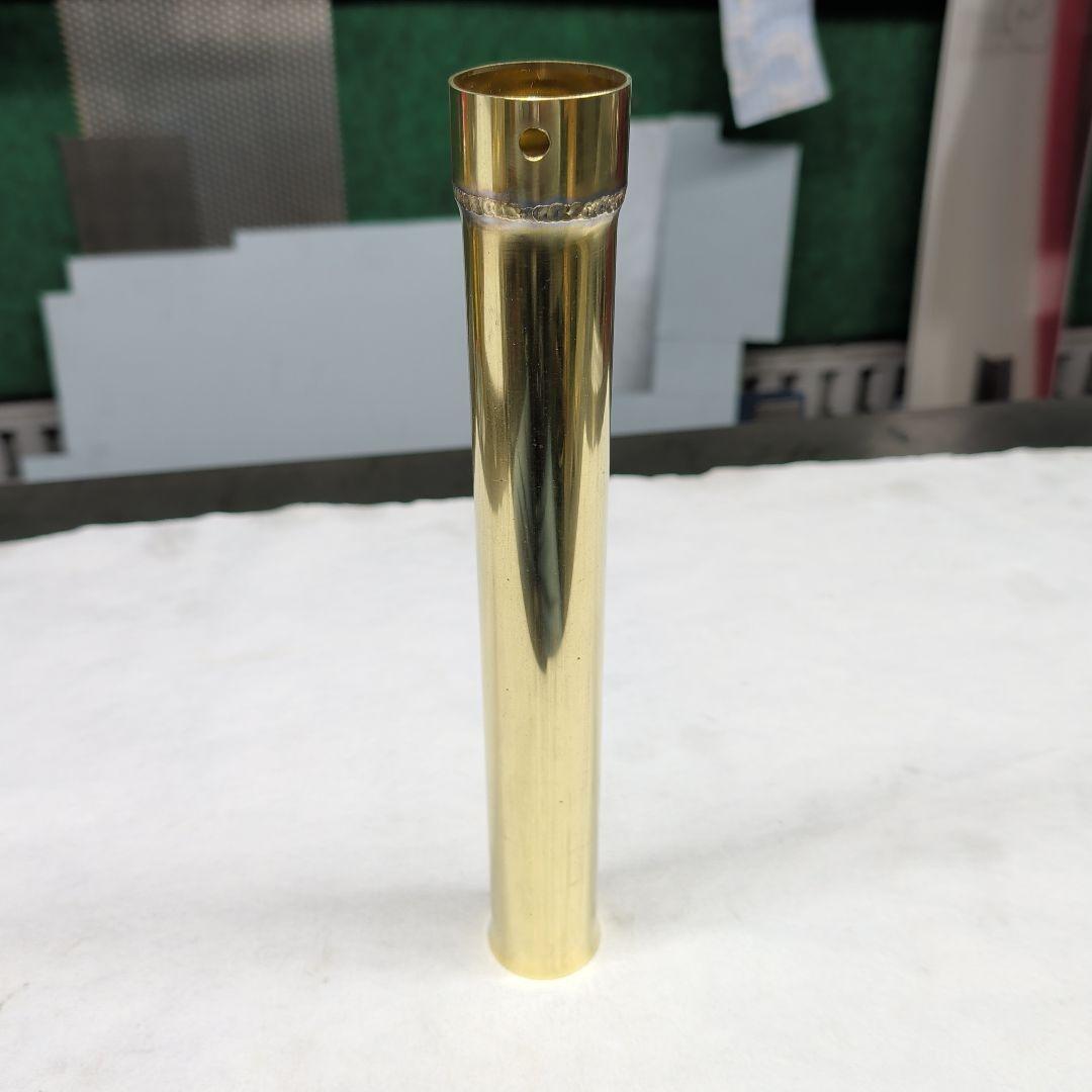 【ひろ工】紀ノ国屋45Φ用　真鍮サイレンサー38