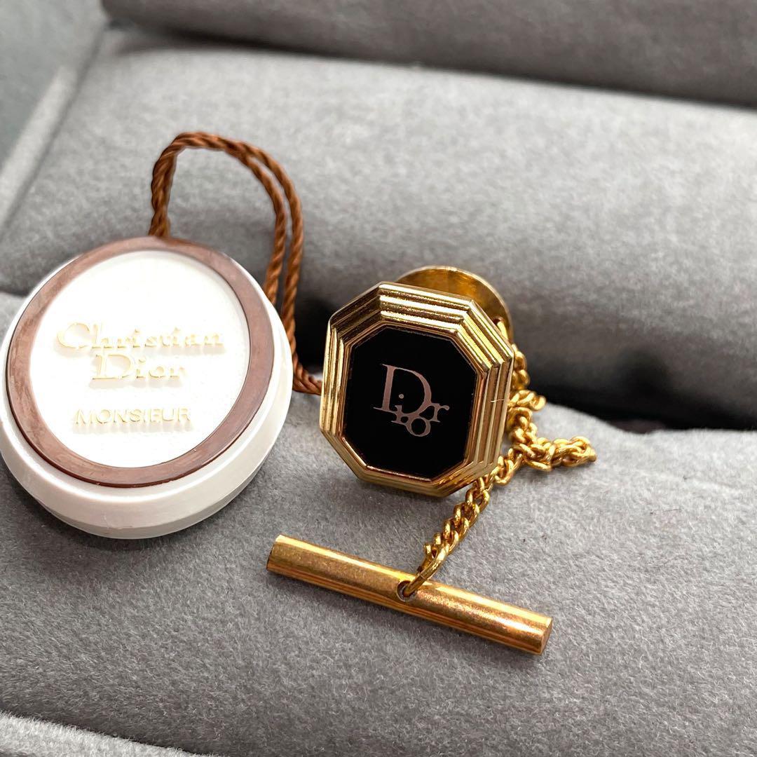 【未使用タグ付き】DIOR カフリンクス　ネクタイピン　２点セット