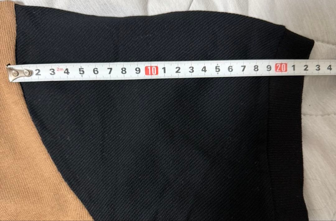 Fred Perry ストライプデザイン ポロシャツ ベージュ 黒