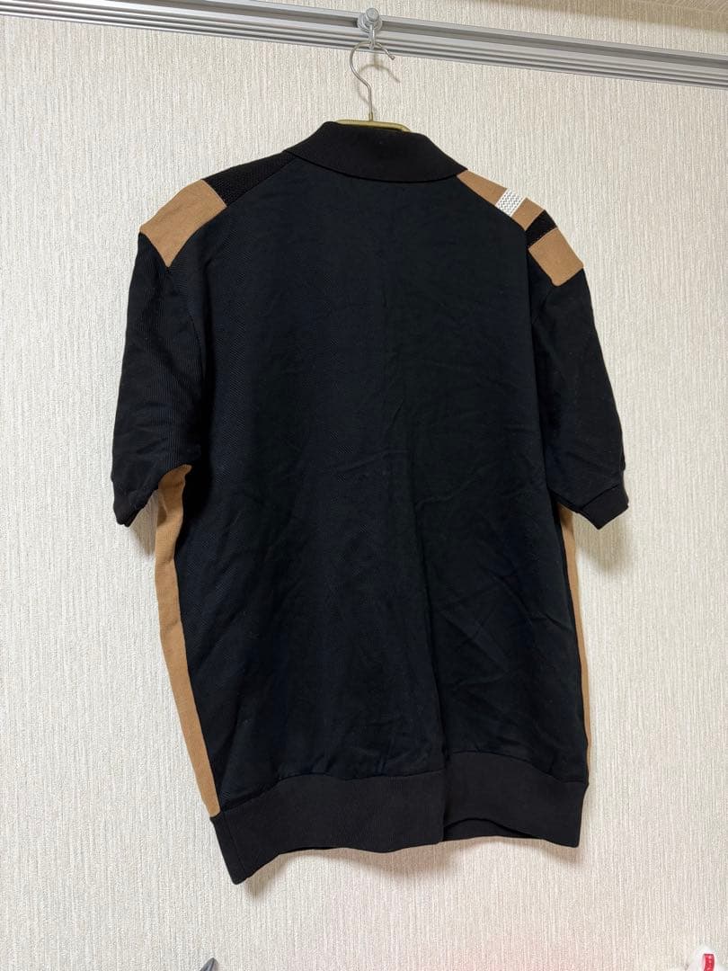 Fred Perry ストライプデザイン ポロシャツ ベージュ 黒