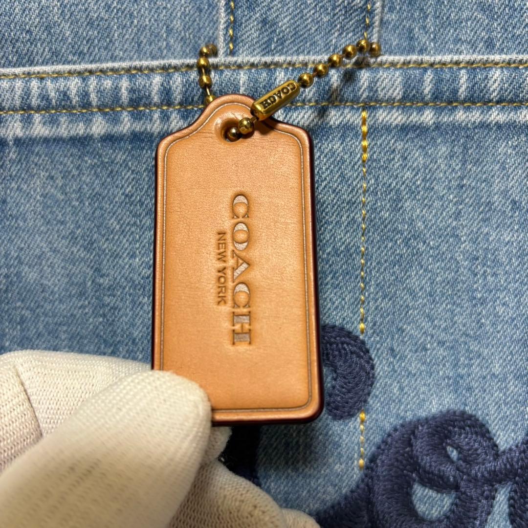 COACH コーチ　カーゴトートバッグ　デニムバッグ　26 2way トート