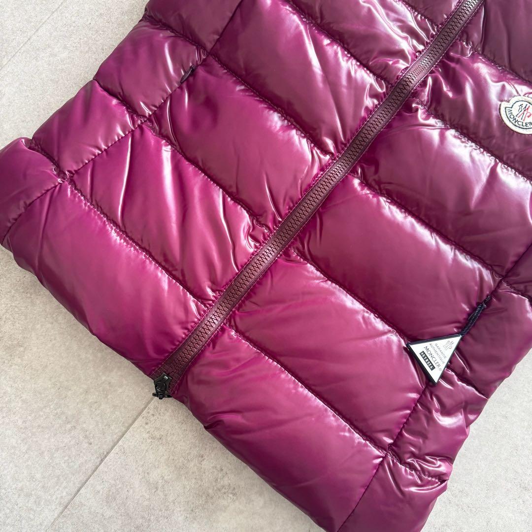 モンクレール　GHANY　ガーニー　ダウンベスト　紫　2　タグ　ロゴワッペン