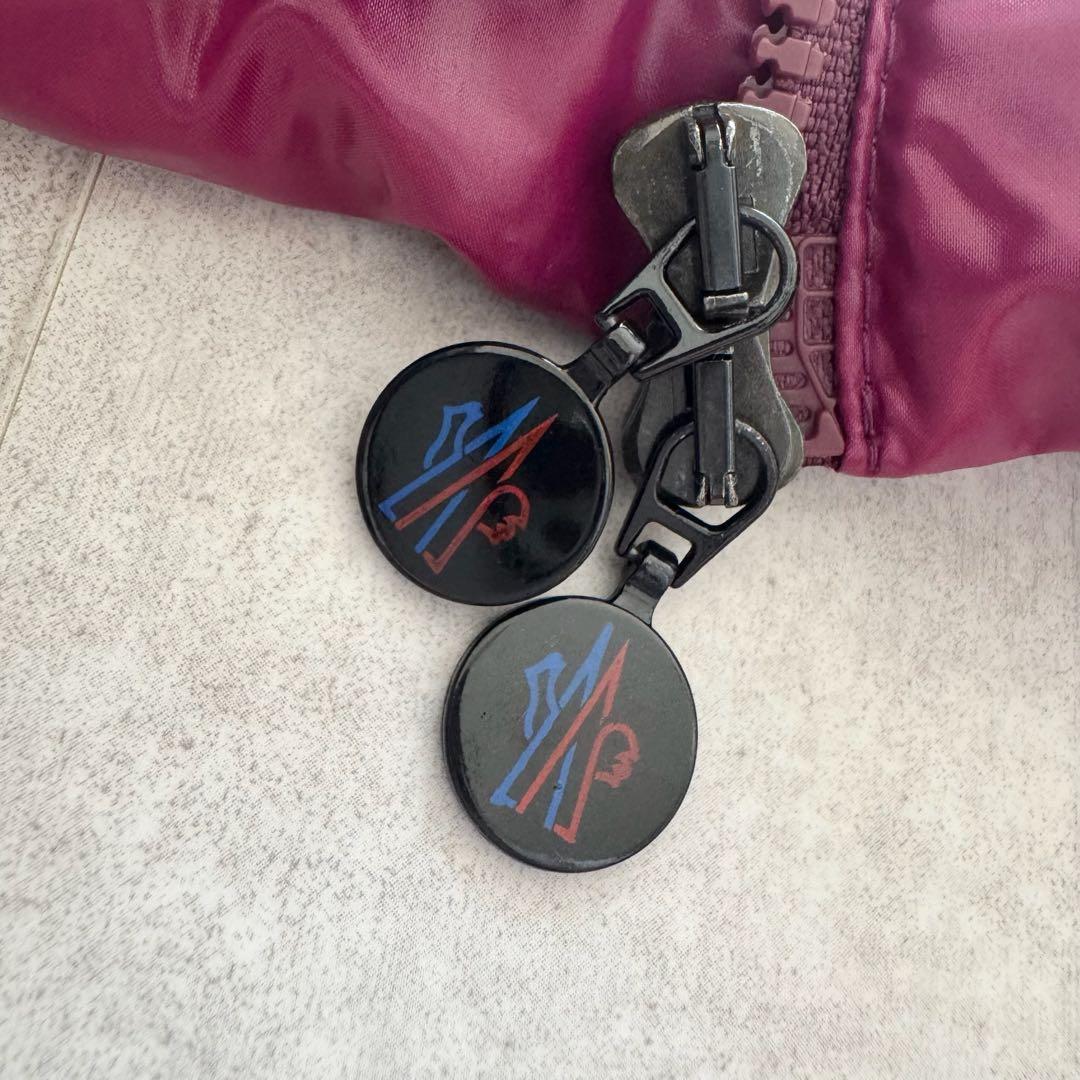 モンクレール　GHANY　ガーニー　ダウンベスト　紫　2　タグ　ロゴワッペン