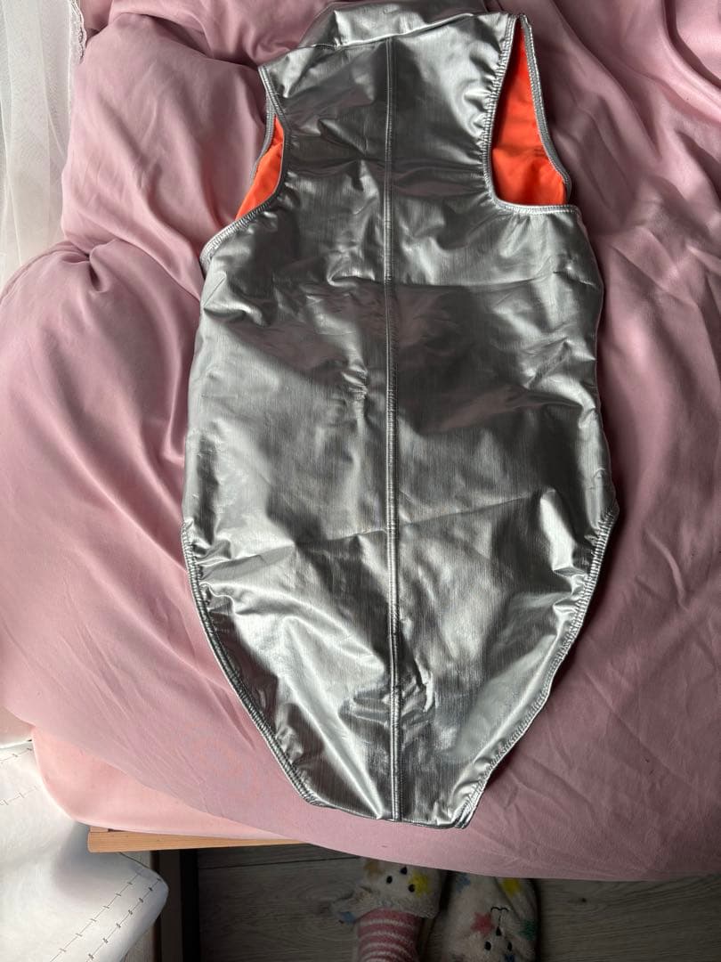 【REALISE】フロントジッパー競泳水着 シルバー