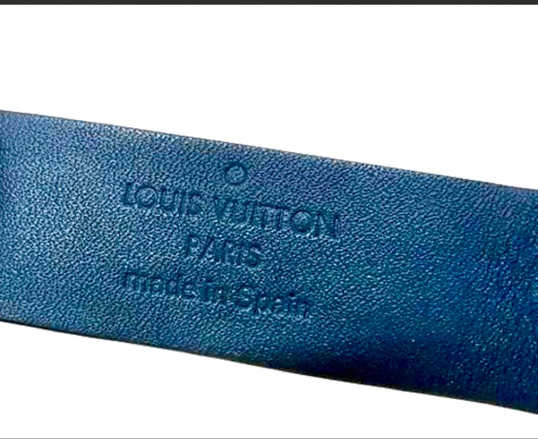 極美品☆ヴィトン ブラスレコズミック レザー ブレスレット　バングル ダミエ