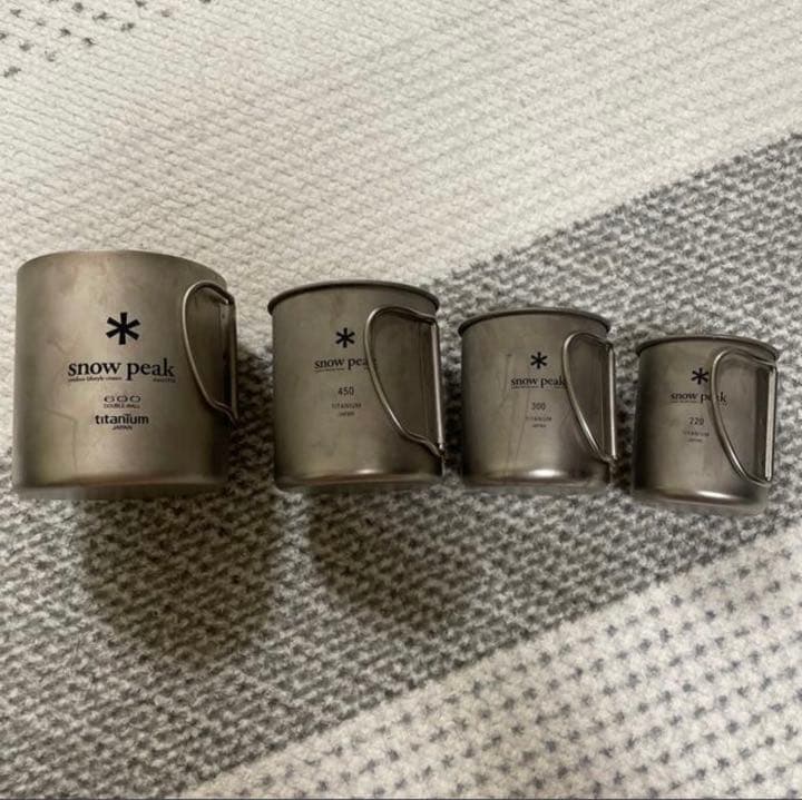 スノーピーク　チタンシングルマグ   チタンシングルマグ   ４点セット