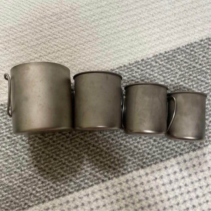 スノーピーク　チタンシングルマグ   チタンシングルマグ   ４点セット