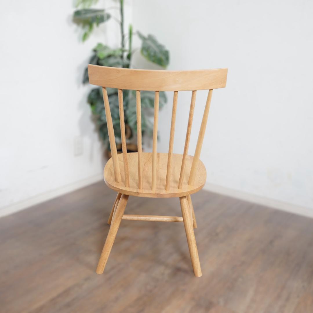 ◆セール◆【新品】天然木　ウィンザーチェア　2脚 ダイニングチェア　アウトレット
