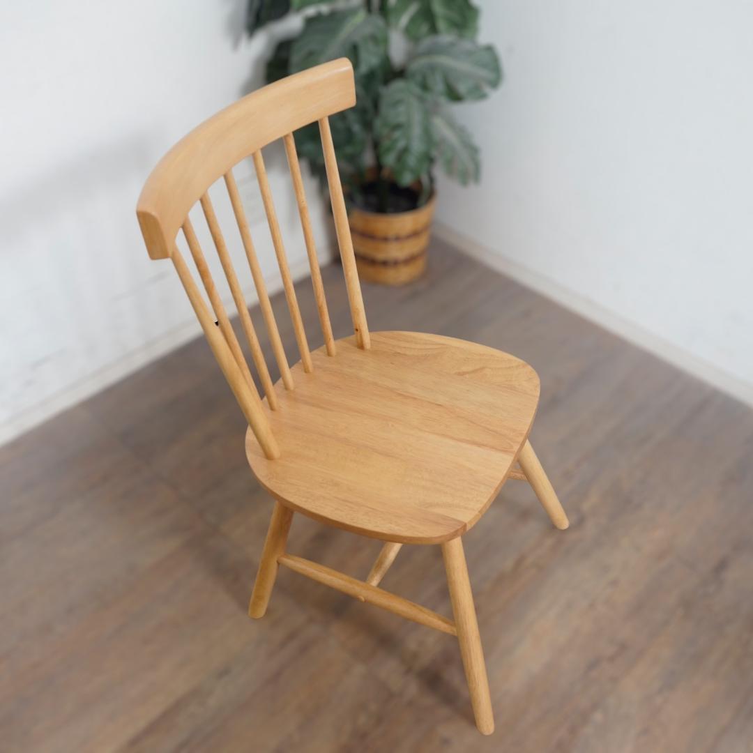 ◆セール◆【新品】天然木　ウィンザーチェア　2脚 ダイニングチェア　アウトレット