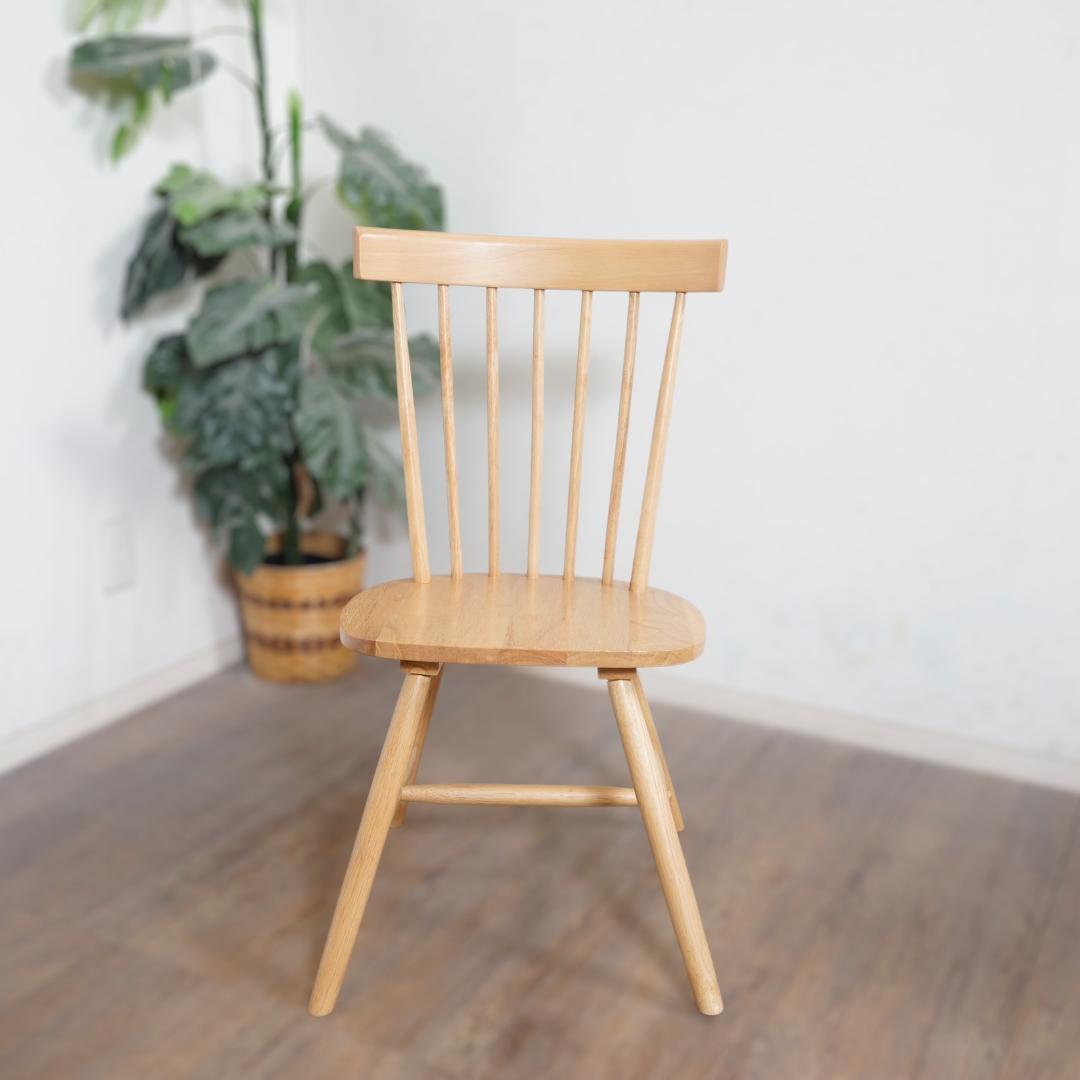 ◆セール◆【新品】天然木　ウィンザーチェア　2脚 ダイニングチェア　アウトレット