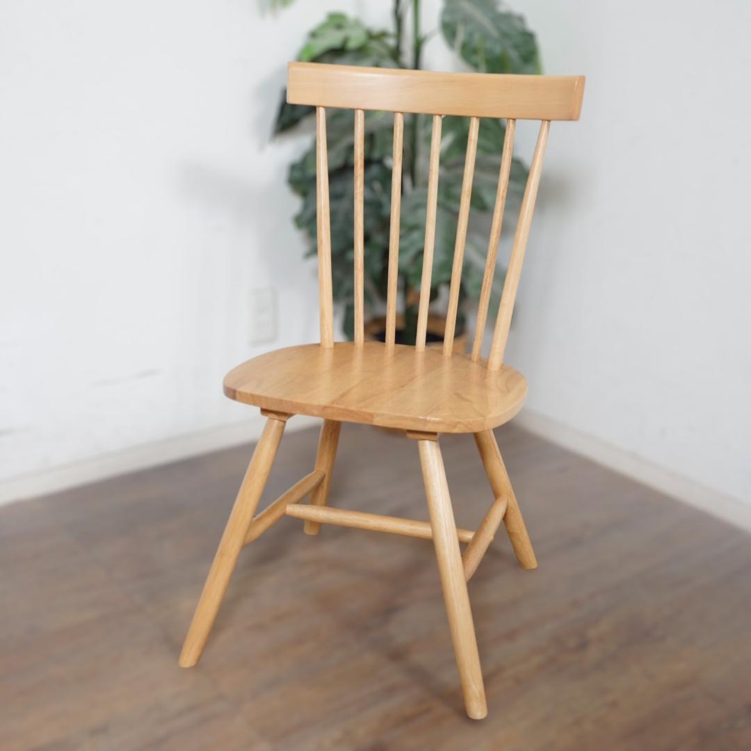 ◆セール◆【新品】天然木　ウィンザーチェア　2脚 ダイニングチェア　アウトレット