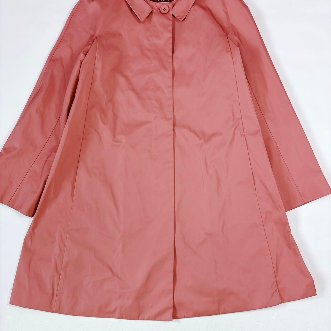 可愛い♡MaxMara ステンカラーコート シャドーロゴ パイピング XLサイズ