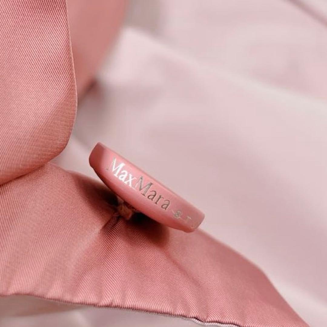 可愛い♡MaxMara ステンカラーコート シャドーロゴ パイピング XLサイズ