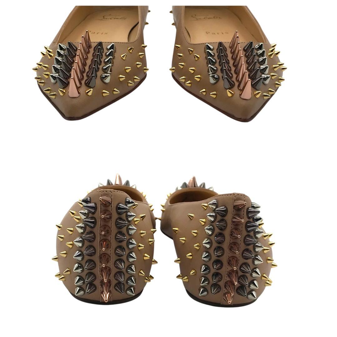 【新品未使用】クリスチャンルブタン フラットシューズ スパイクスタッズ